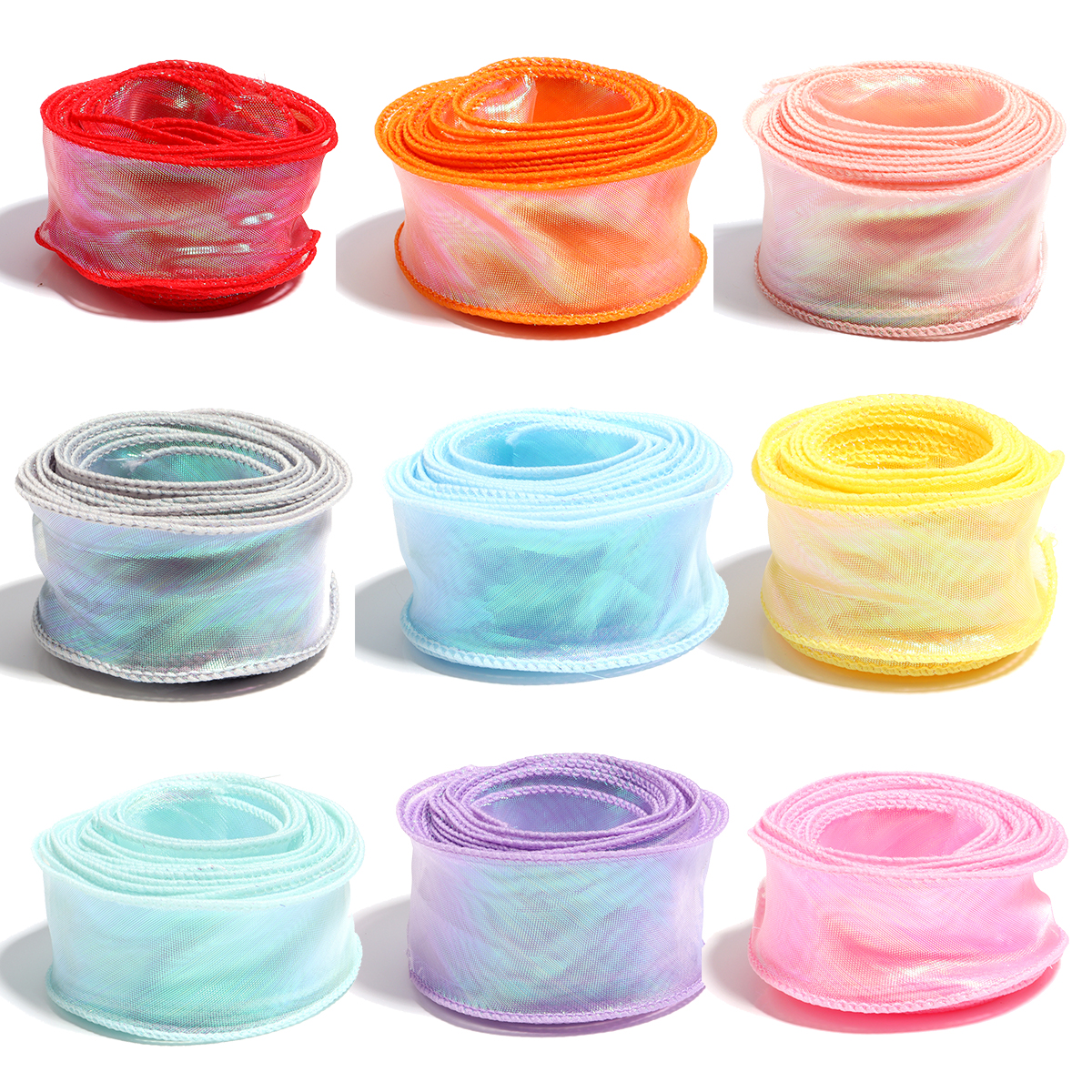 5Yards/Roll Chiffon Silk Ribbo - огляд і ціна Ribbon Organza Roll