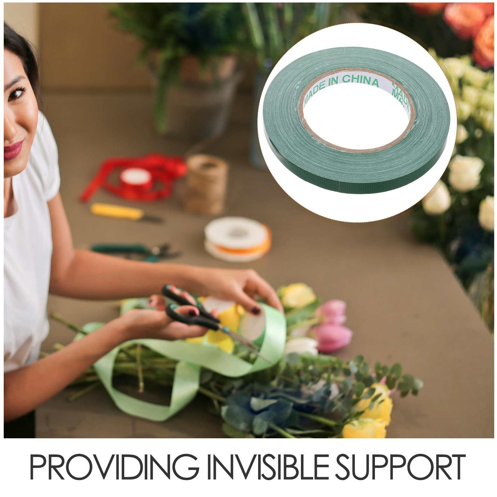 1 Roll Light Green Waterproof  - огляд і ціна Floral Tape Green