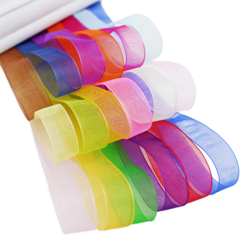 (50 yards/roll) 12mm organza r - огляд і ціна Ribbon Organza Roll