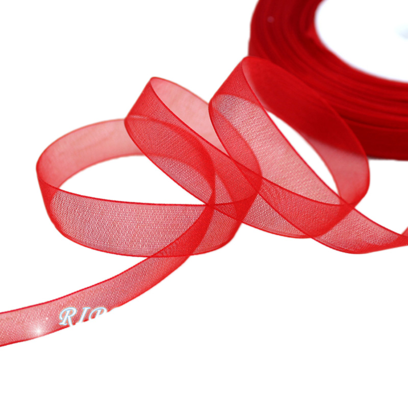(50 yards/roll) 12mm organza r - огляд і ціна Ribbon Organza Roll