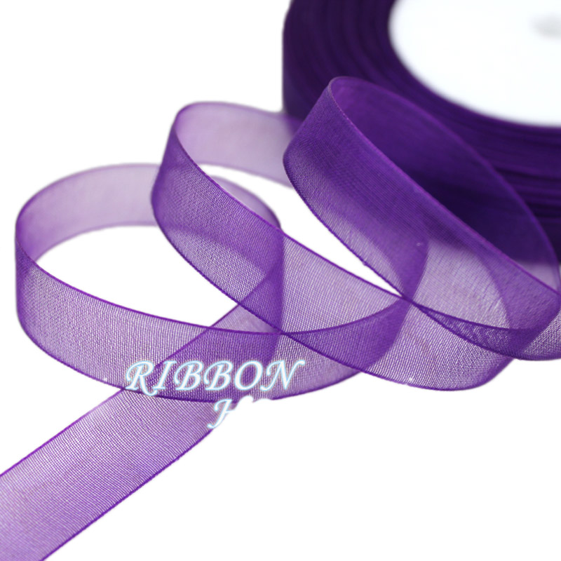 (50 yards/roll) 12mm organza r - огляд і ціна Ribbon Organza Roll