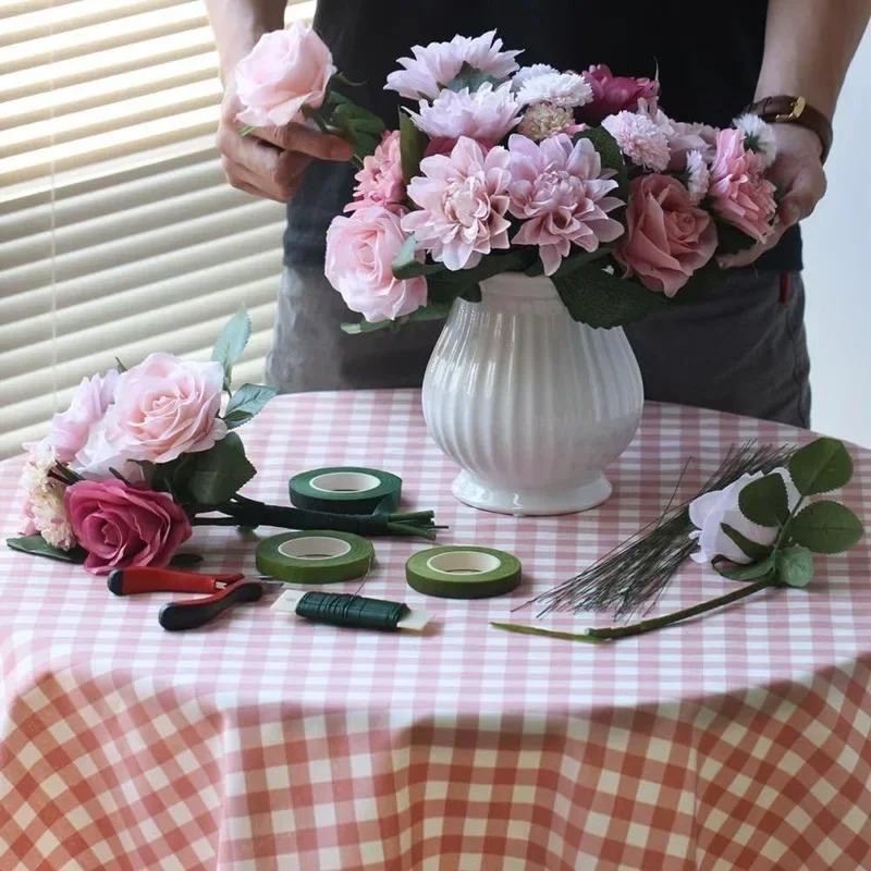 1-10rolls Bouquet Floral Stem  - огляд і ціна Floral Tape Green