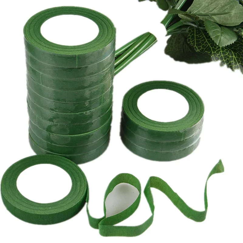 1-10rolls Bouquet Floral Stem  - огляд і ціна Floral Tape Green