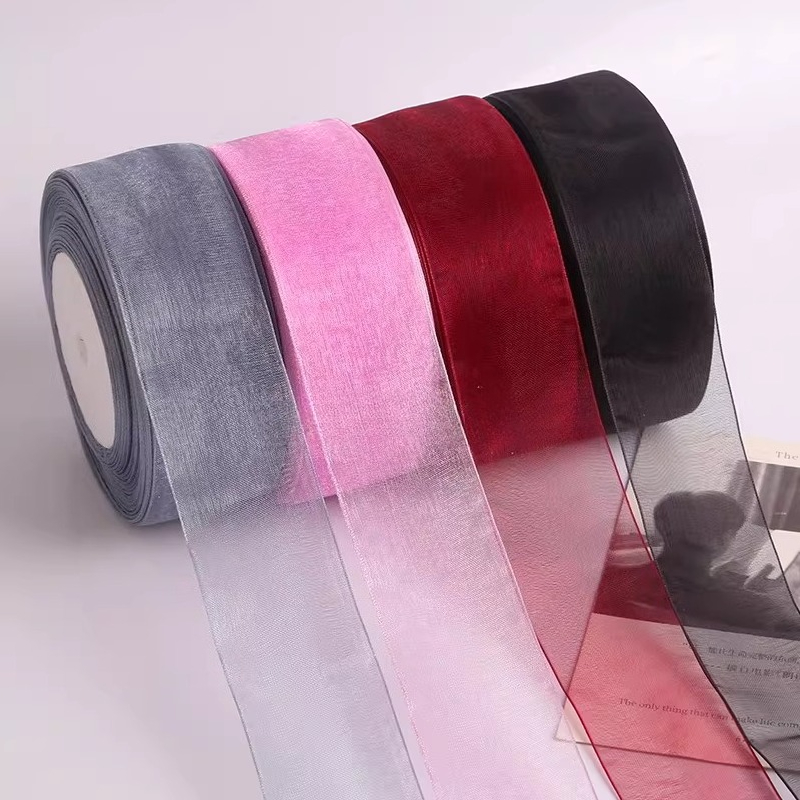 40mm White Organza Ribbon 45Me - огляд і ціна Ribbon Organza Roll