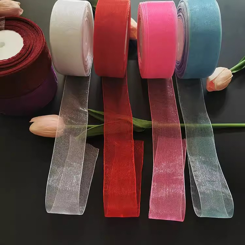 40mm White Organza Ribbon 45Me - огляд і ціна Ribbon Organza Roll