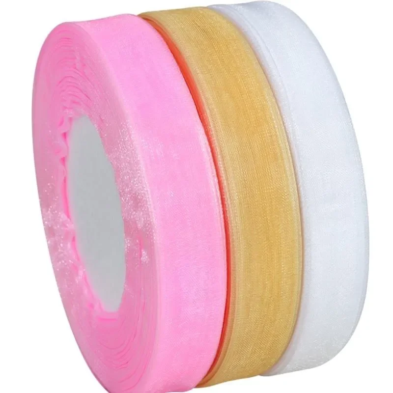 15mm 50yards/roll organza ribb - огляд і ціна Ribbon Organza Roll