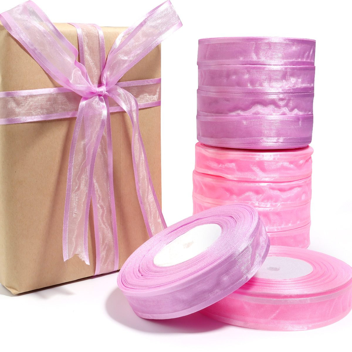 50 Yards/Roll Colorful Organza - огляд і ціна Ribbon Organza Roll